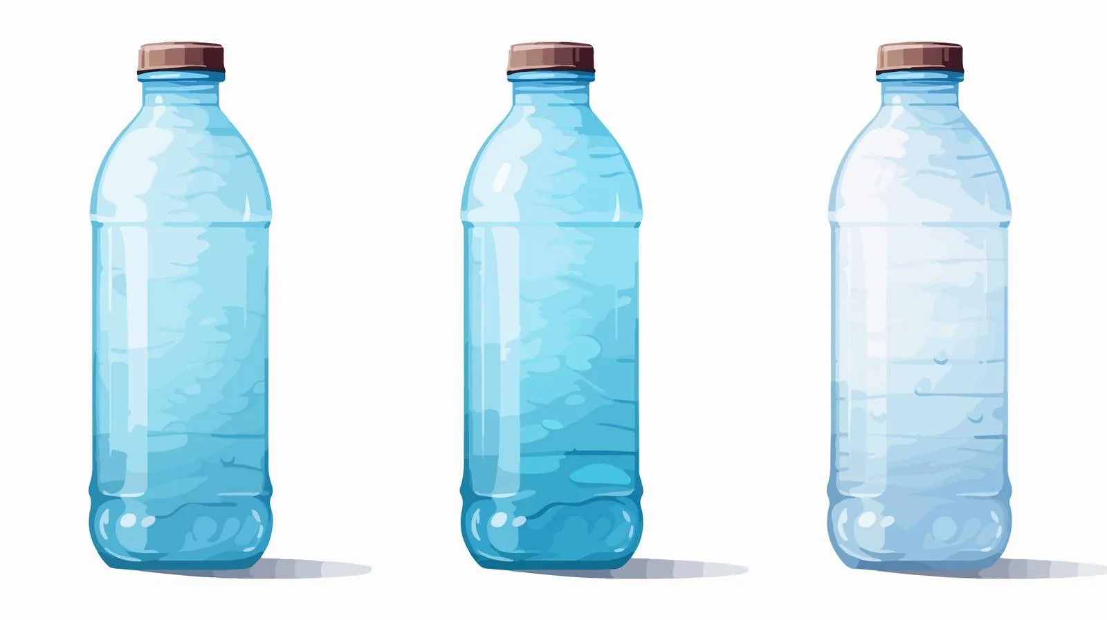 Cartoon Water Bottle Vector Illustration — free download from Dotvec
