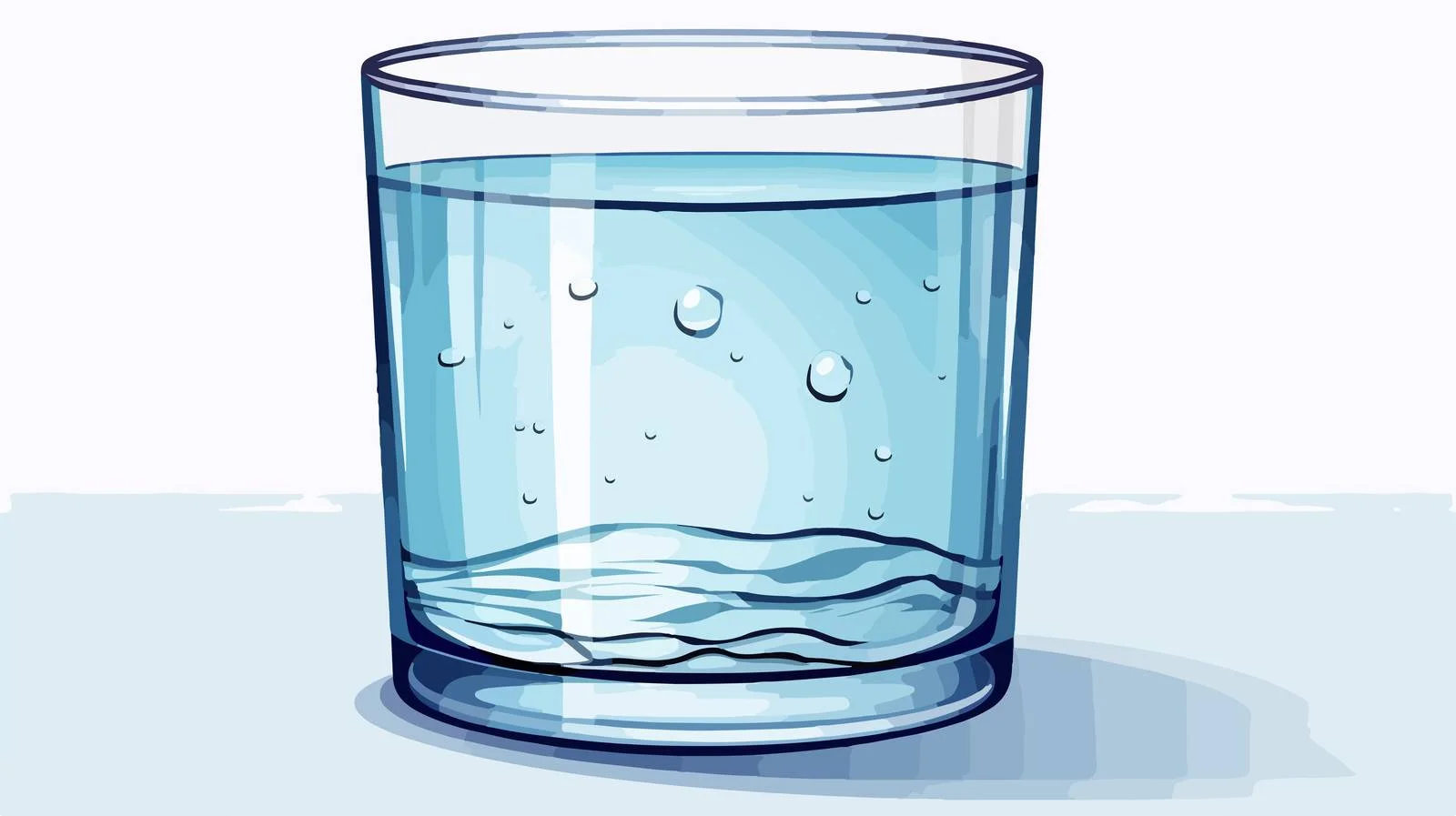 Water Glass Cartoon Vector Illustration — free download from Dotvec