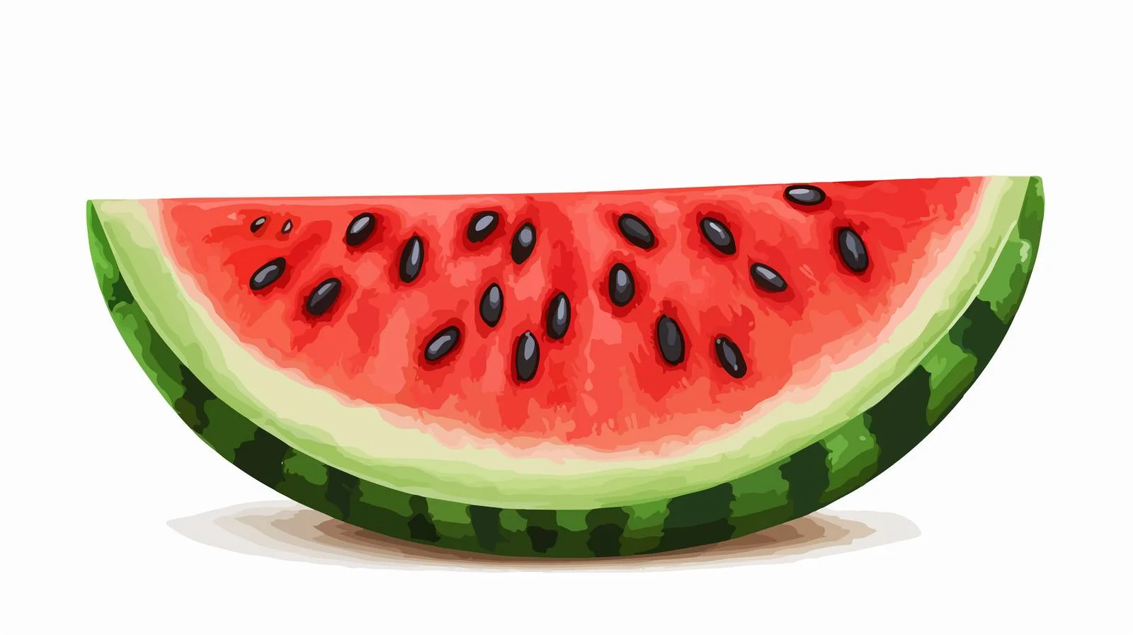 Colorful Cartoon Watermelon Slice Illustration — free download from Dotvec
