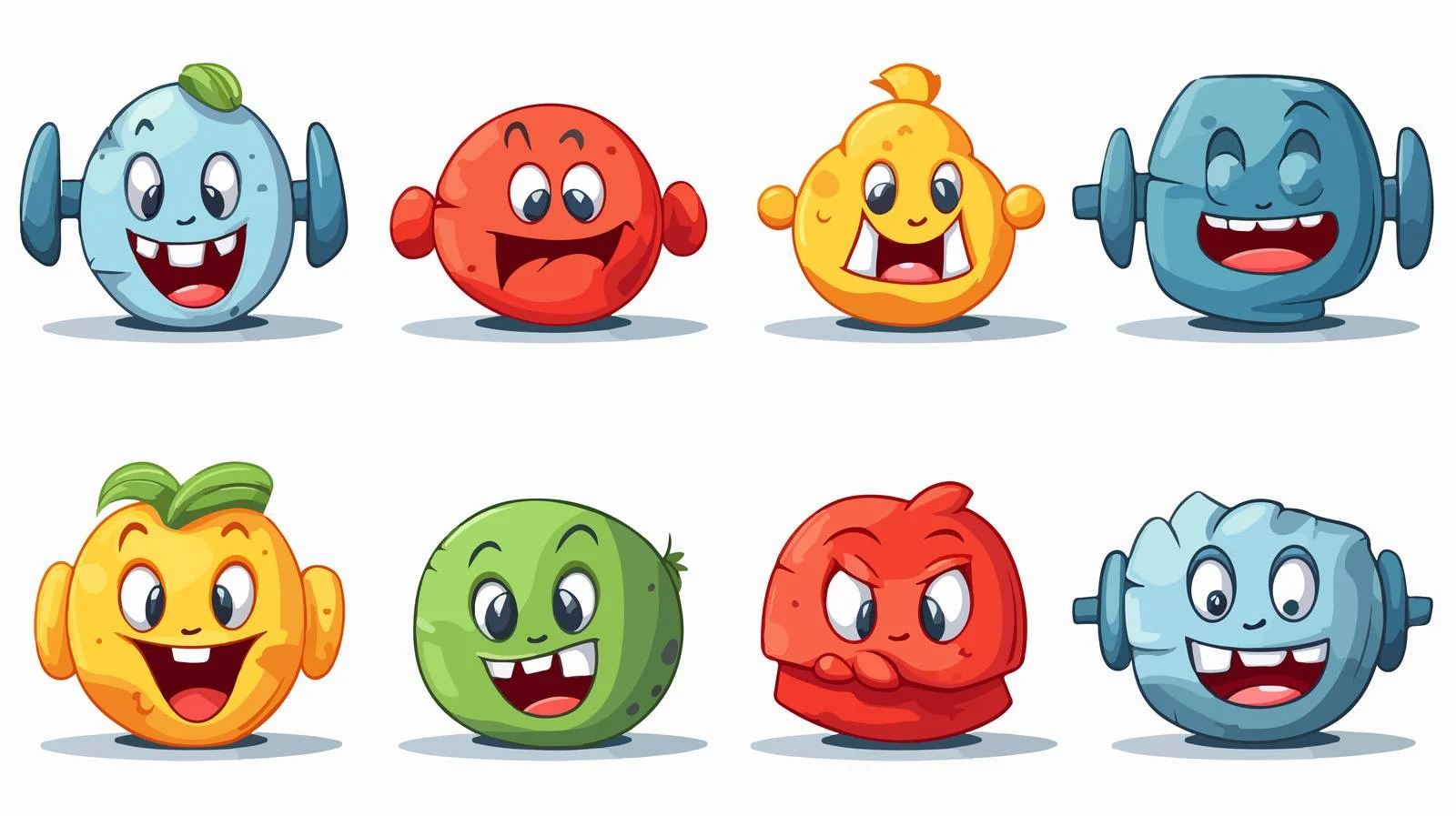 Cartoon Weightlifting Illustration — free download from Dotvec