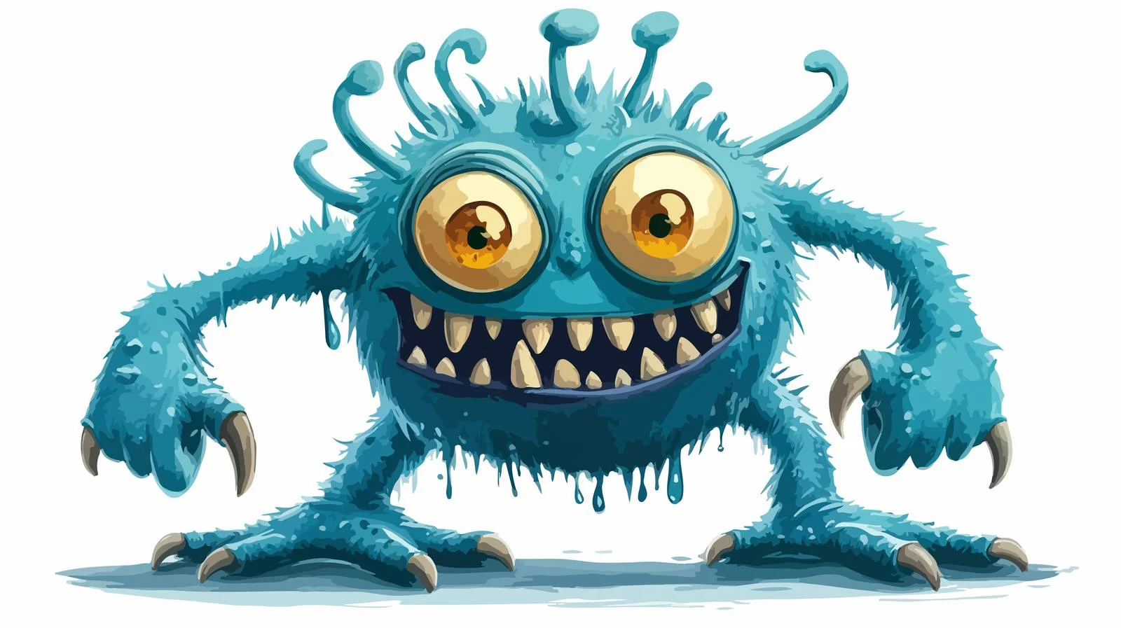 Whimsical Monster Character Illustration — free download from Dotvec