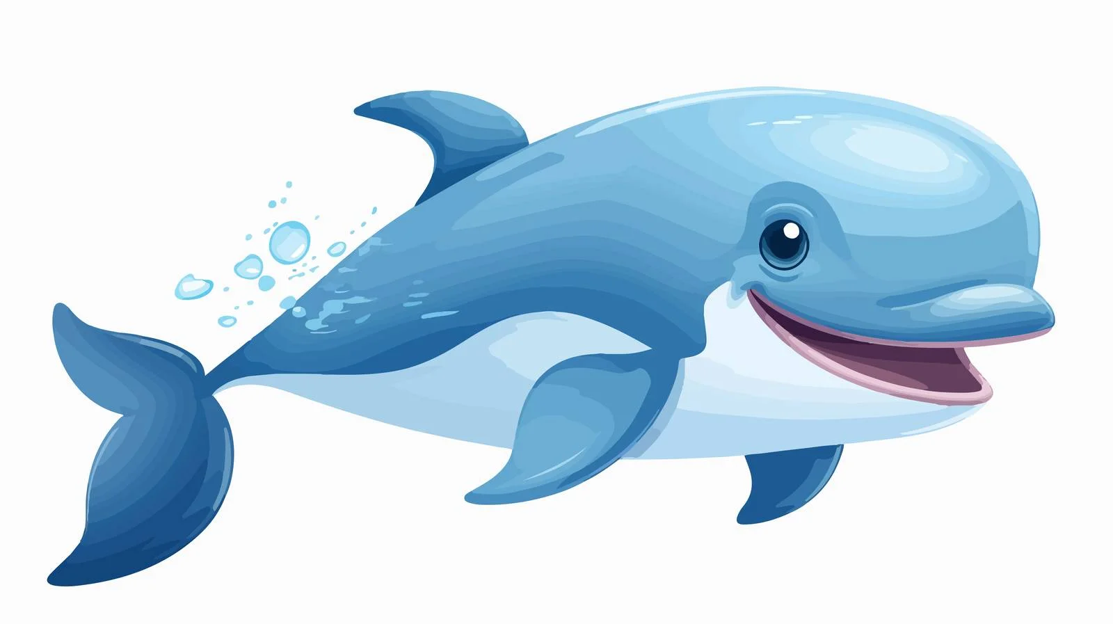 Cartoon Whale Stock Vector Illustration — free download from Dotvec