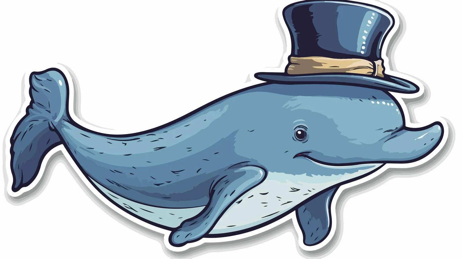 Whimsical Whale with Thought Bubble — free download from Dotvec