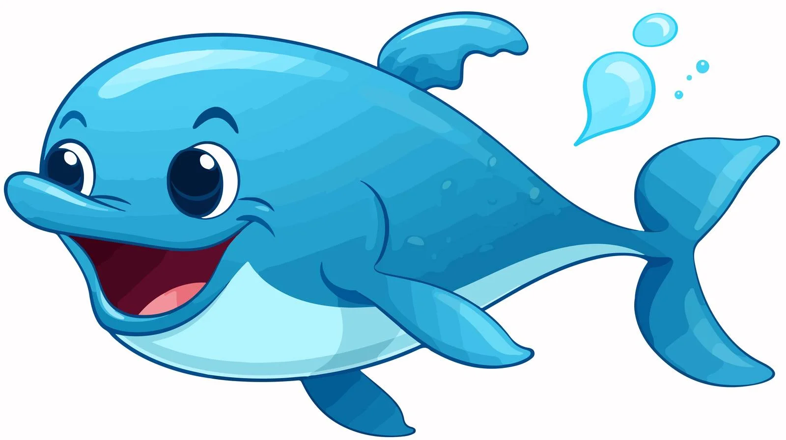 Whale with Speech Bubble Vector Illustration – free pee image from Dotvec
