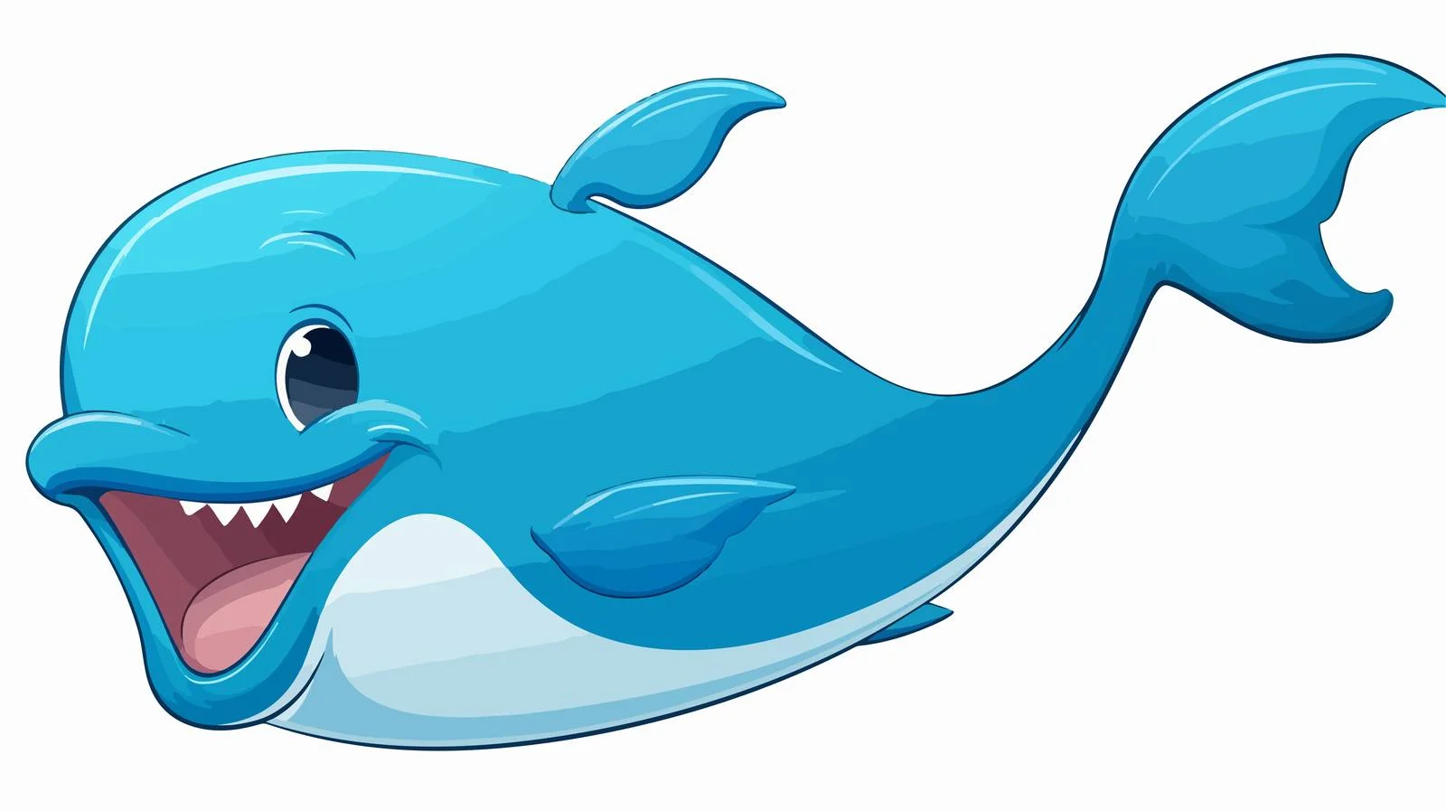 Whale with Speech Bubble Vector Illustration — free download from Dotvec