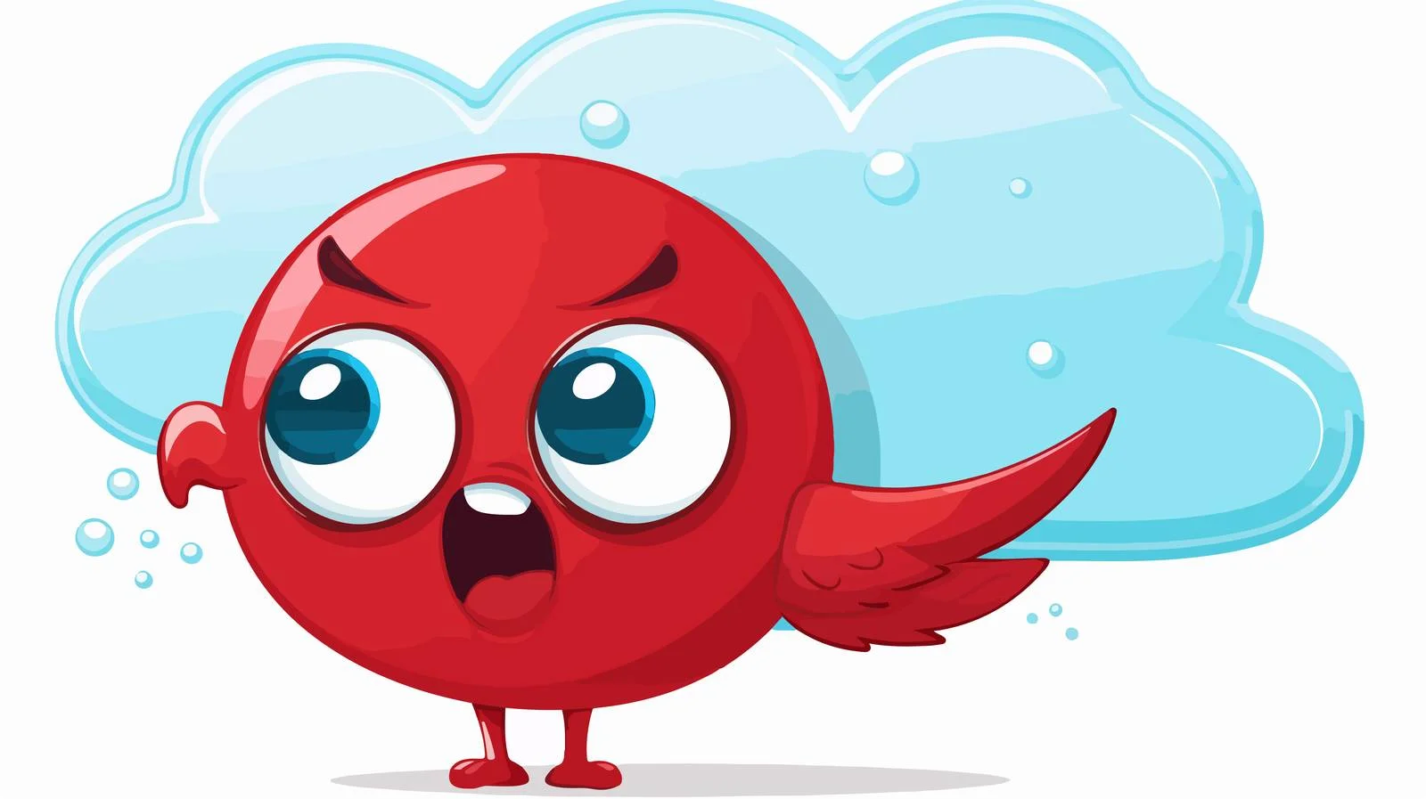 Whale with Speech Bubble Vector Illustration — free download from Dotvec