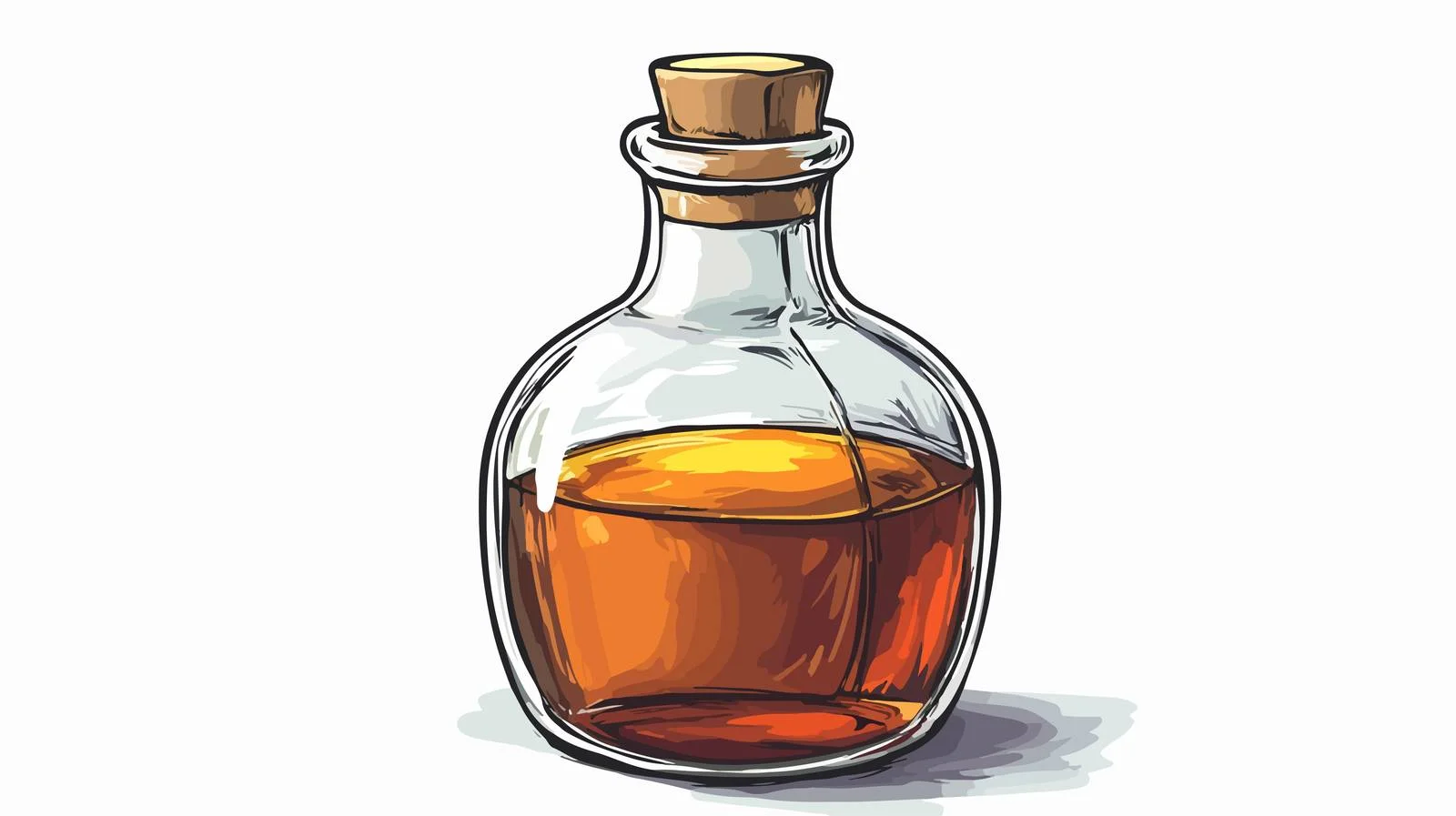 Cartoon Whisky Jar Vector Illustration — free download from Dotvec