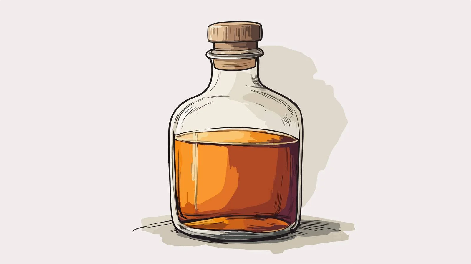 Whisky Jar Cartoon Illustration — free download from Dotvec