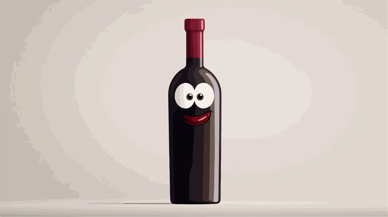 Whimsical Wine Bottle Character Vector Illustration — free download from Dotvec