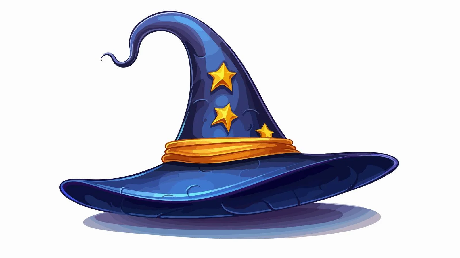 Wizard Hat Cartoon Vector Illustration — free download from Dotvec