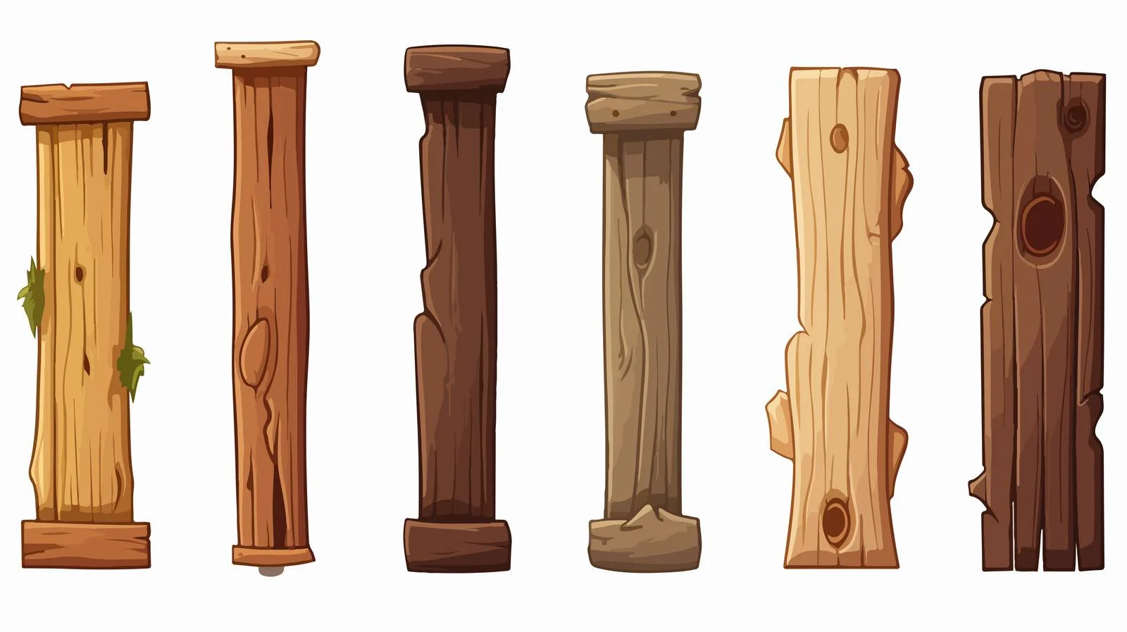 Cartoon Wooden Post Illustration — free download from Dotvec