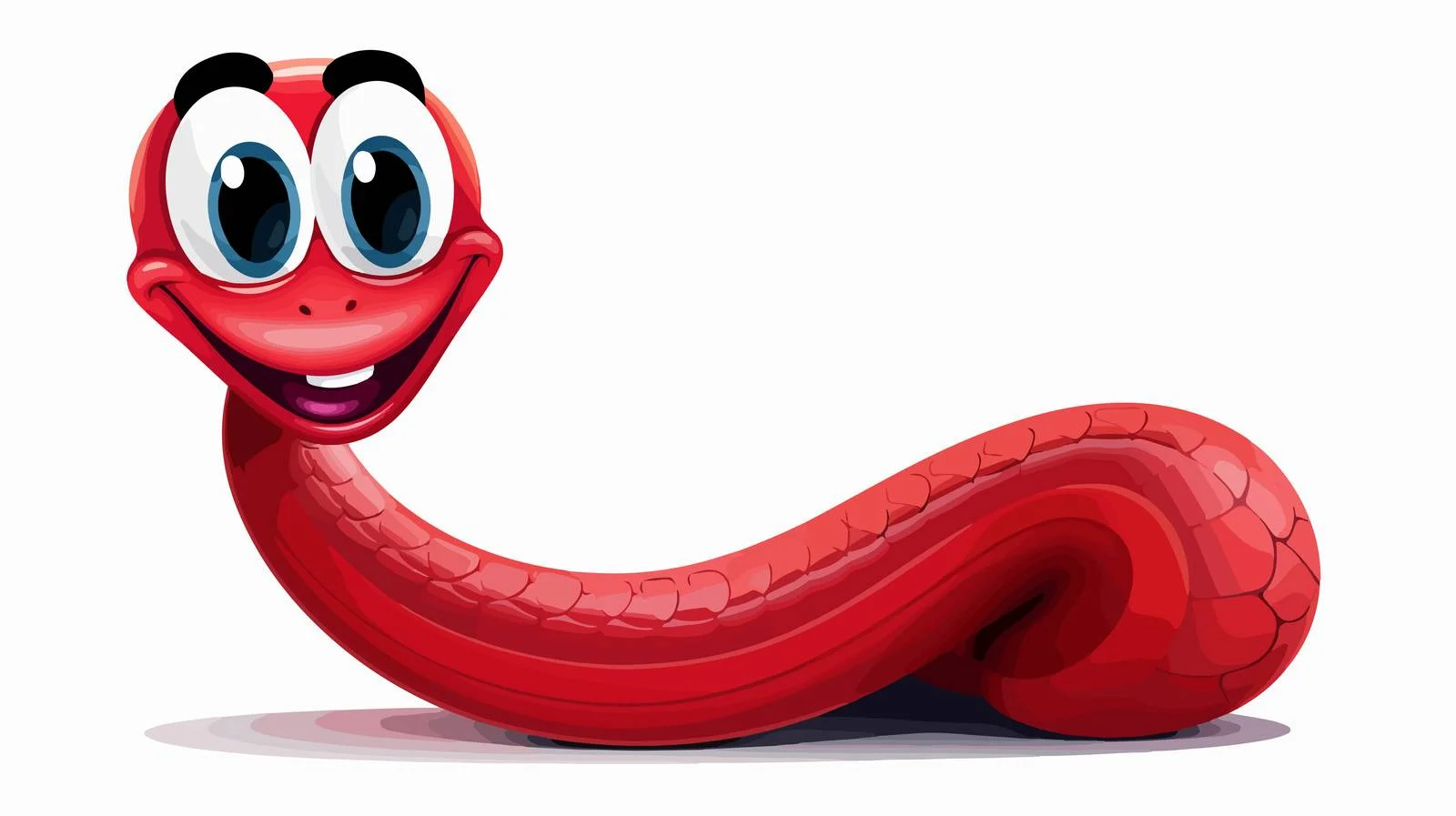 Colorful Cartoon Worm Vector Illustration — free download from Dotvec