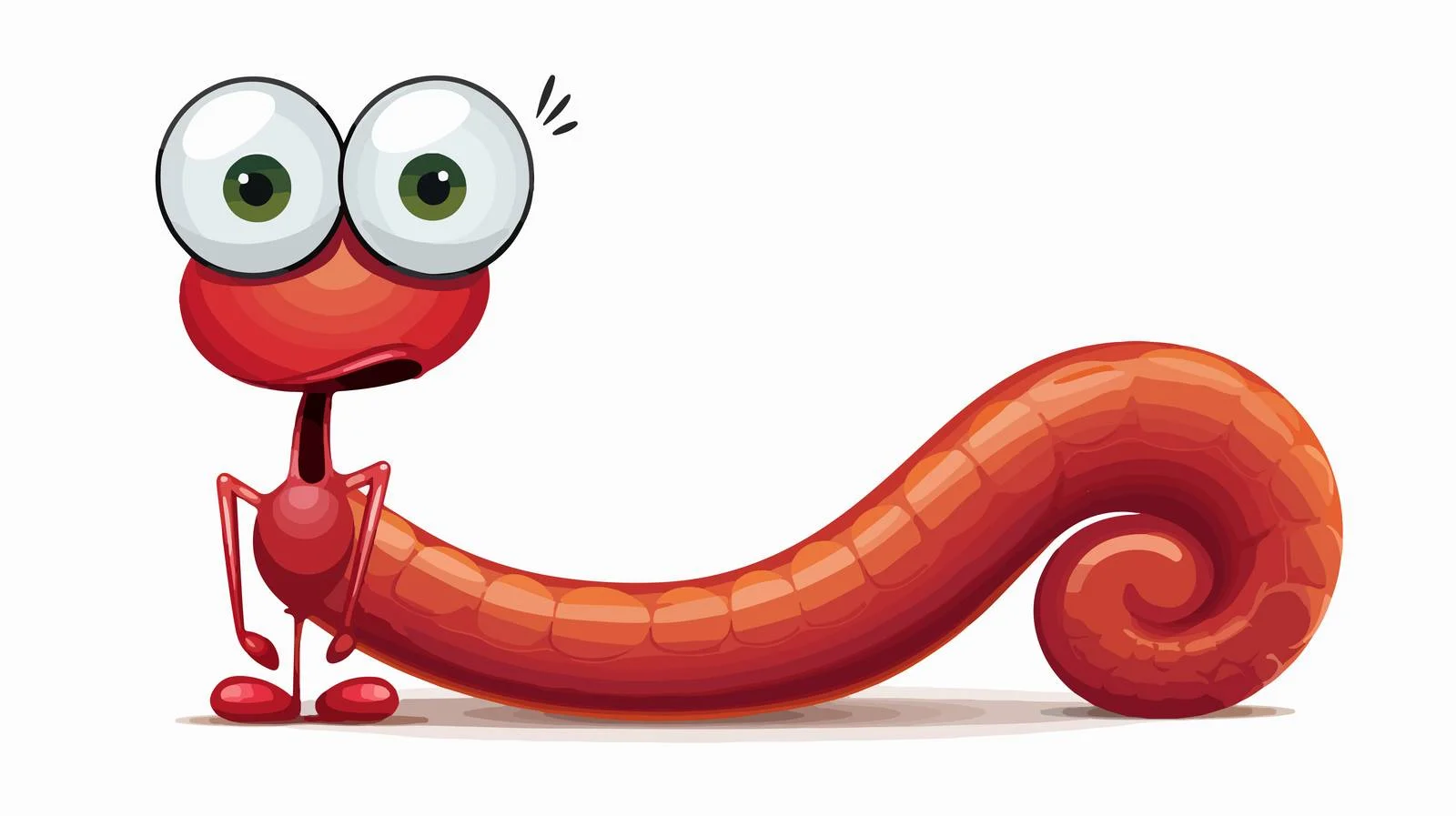 Cheerful Worm with Speech Bubble Vector — free download from Dotvec