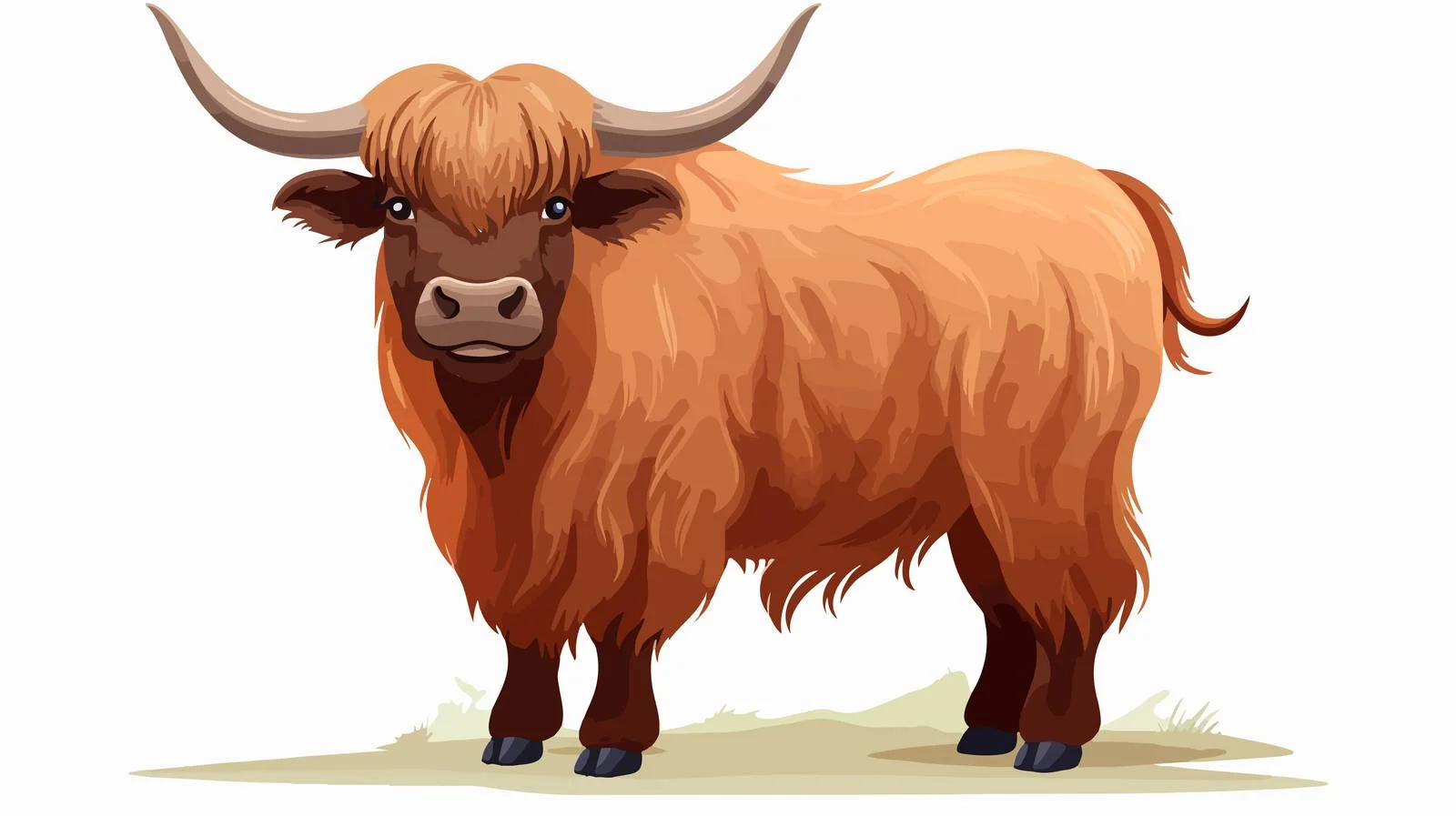Cute Yak Cartoon Vector Illustration — free download from Dotvec