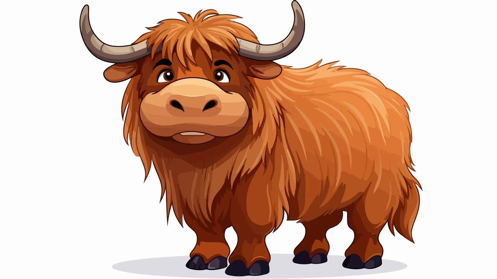 Cartoon Yak Vector Illustration — free download from Dotvec