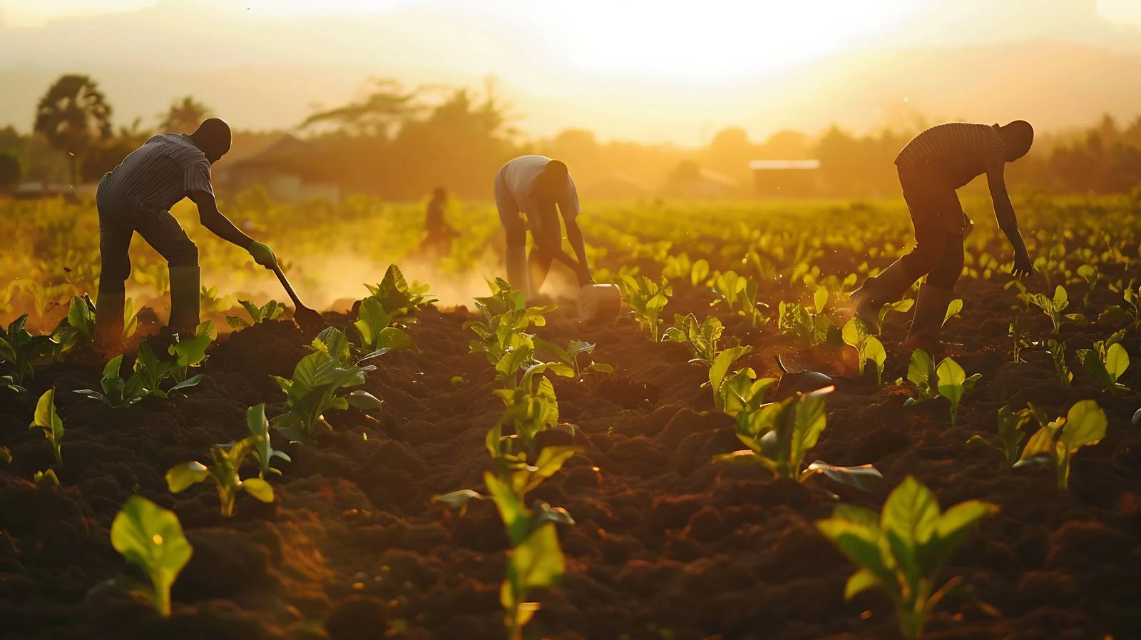 Cassava Farmers Working in Field — free download from Dotvec