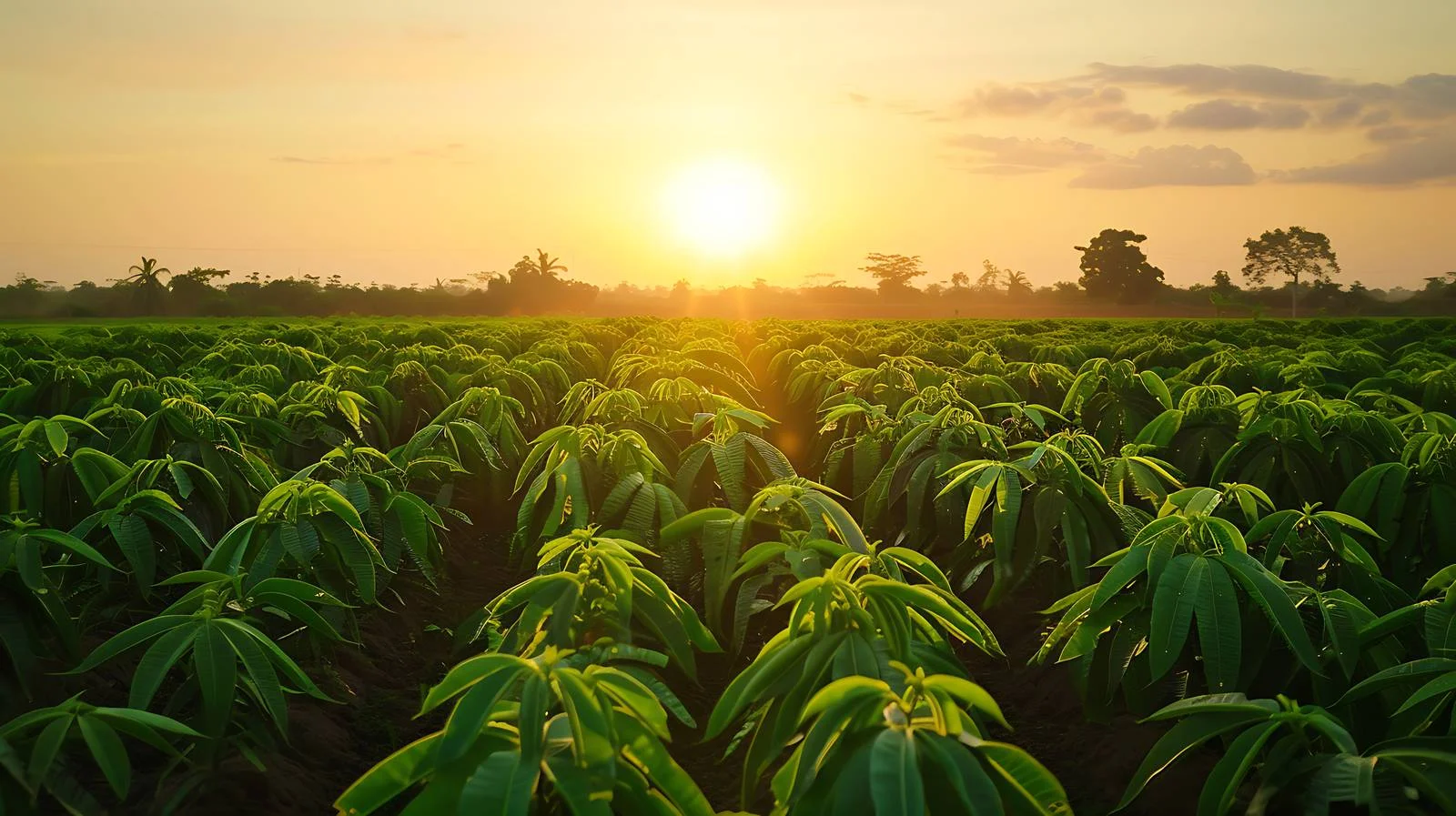 Cassava Fields Ready for Harvesting — free download from Dotvec