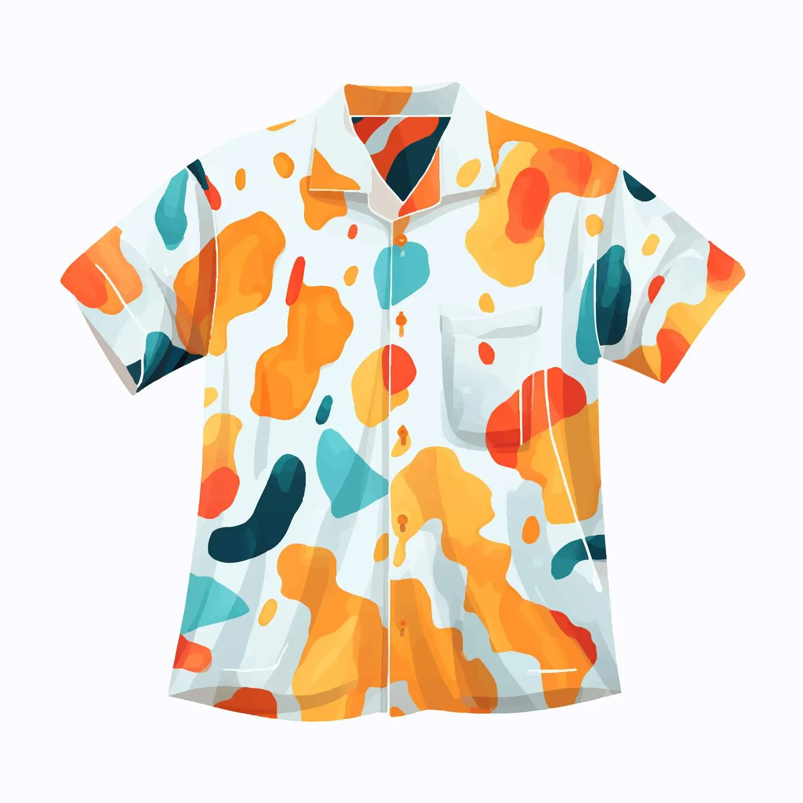 Modern Abstract Summer Shirt Vector Design — free download from Dotvec