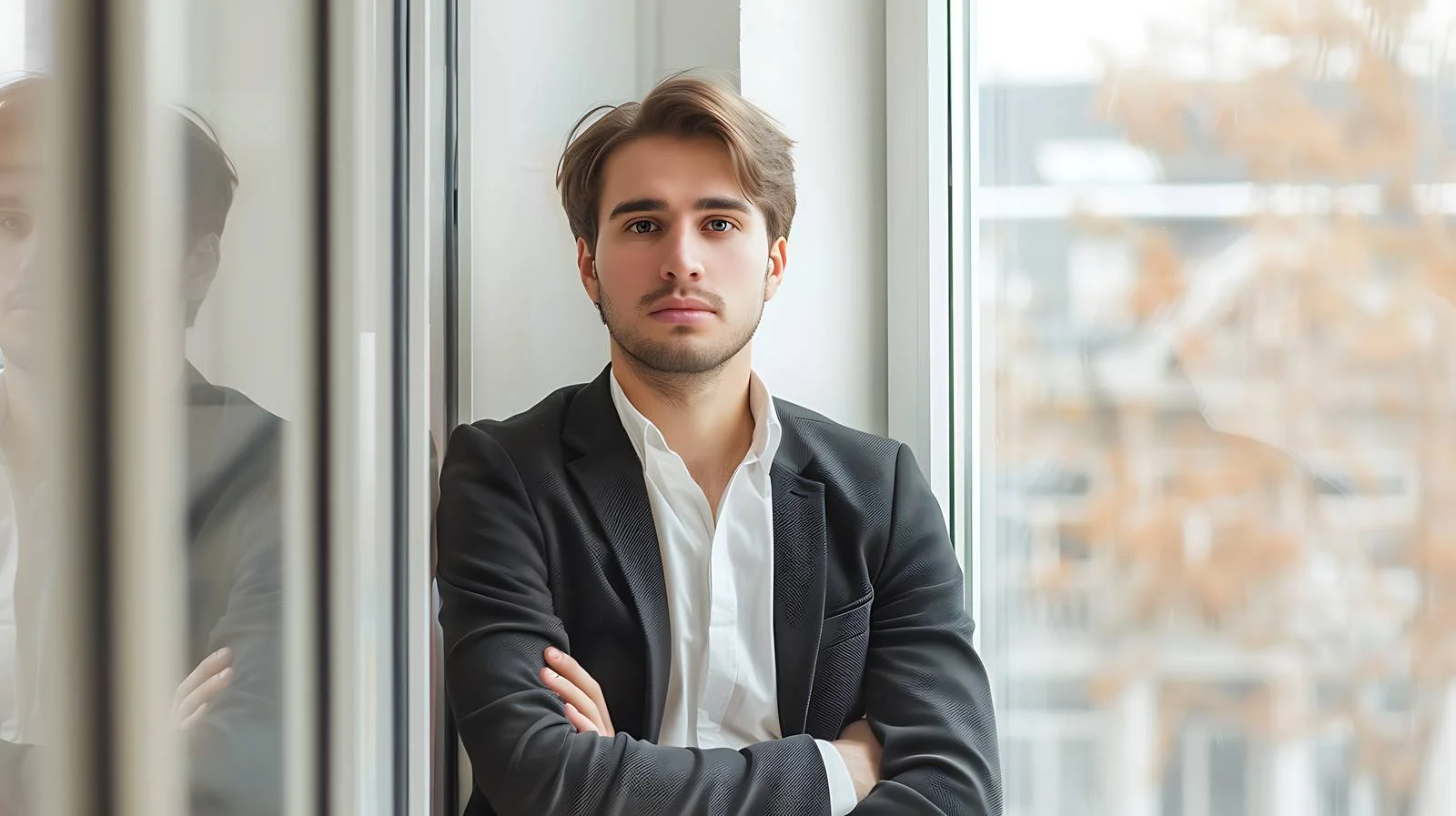 Professional Businessman Office Windowpane View — free download from Dotvec