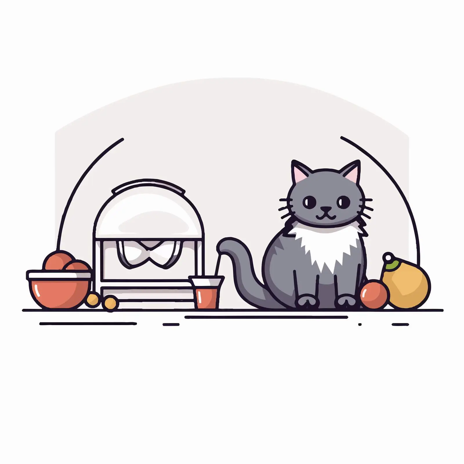 Home Banner with Cats and Pet Supplies – free pet toys image from Dotvec