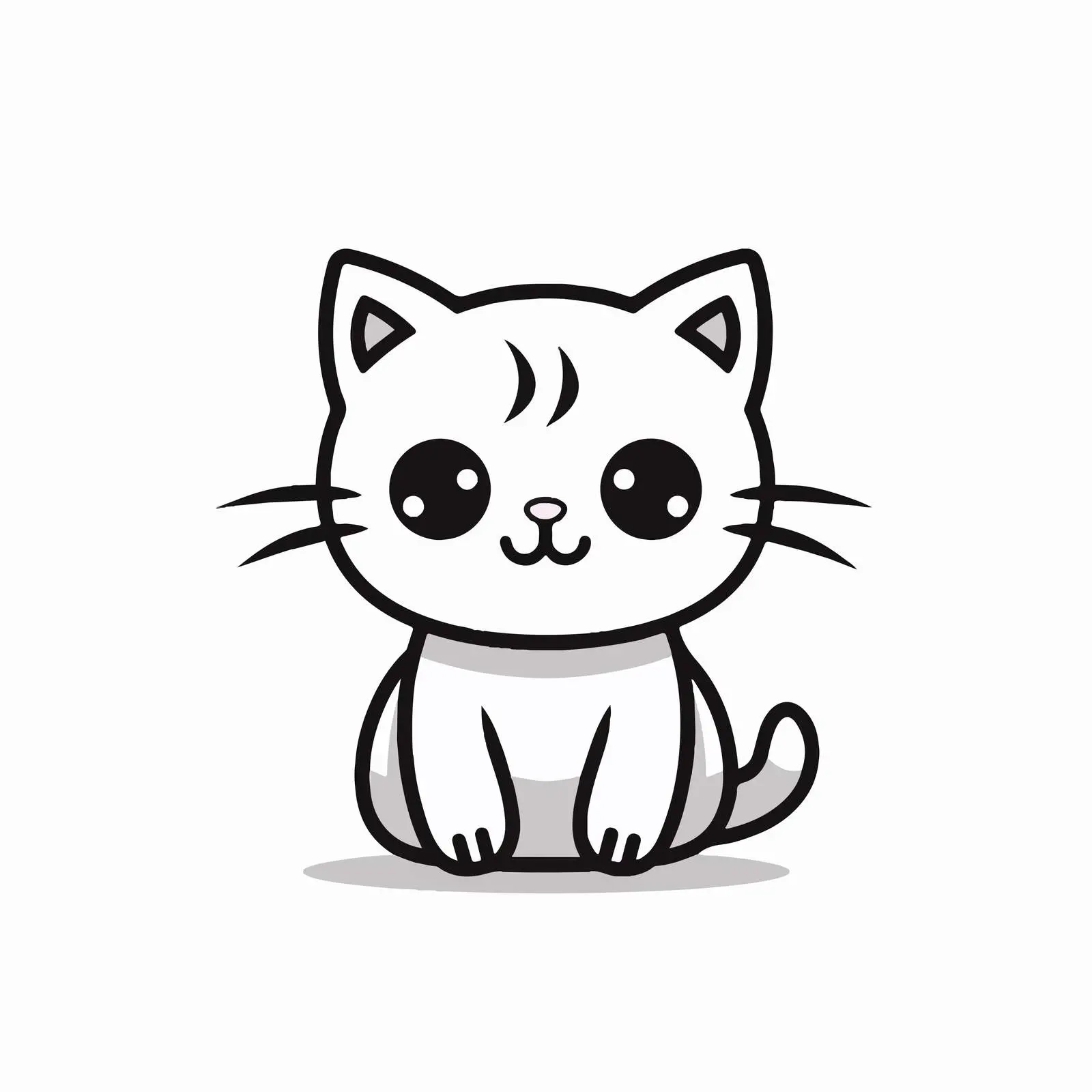 Cartoon Cat Vector Illustration for Design Projects – free vector pet image from Dotvec