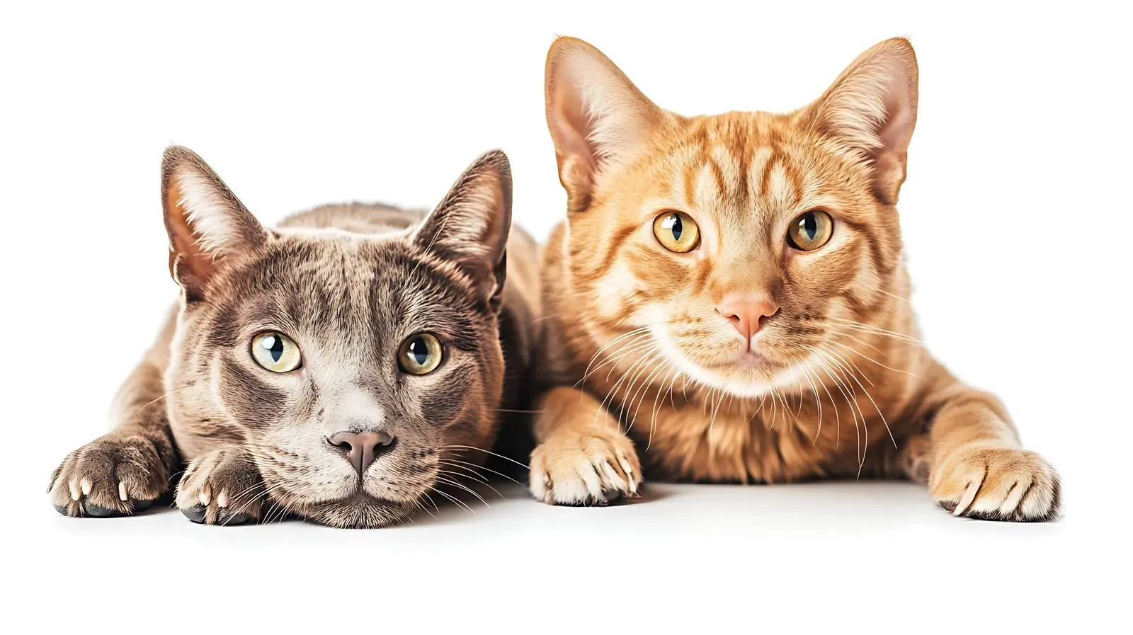 Scottish Straight Cat and Pit Bull Puppy Together — free download from Dotvec