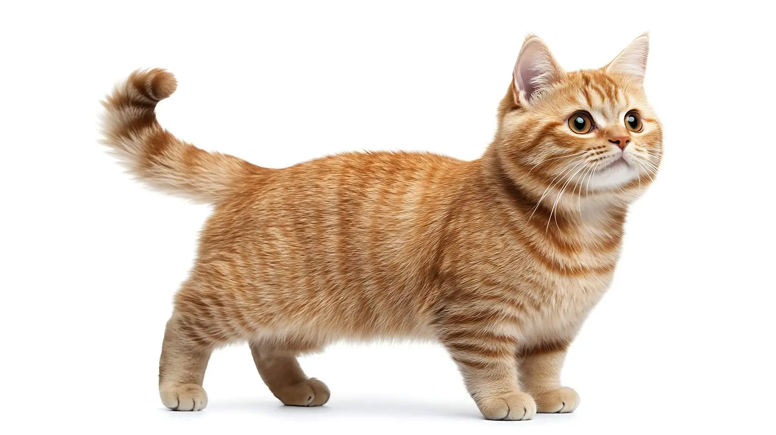 Scottish Straight Cat Standing Isolated on White Background — free download from Dotvec