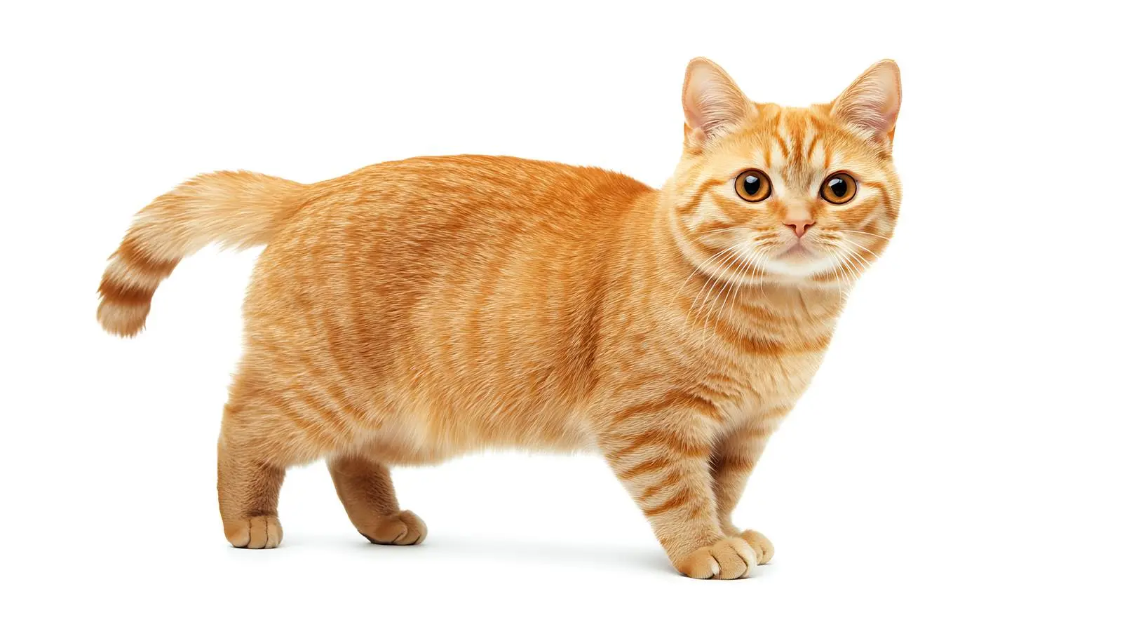 Scottish Straight Cat Standing on White Background — free download from Dotvec