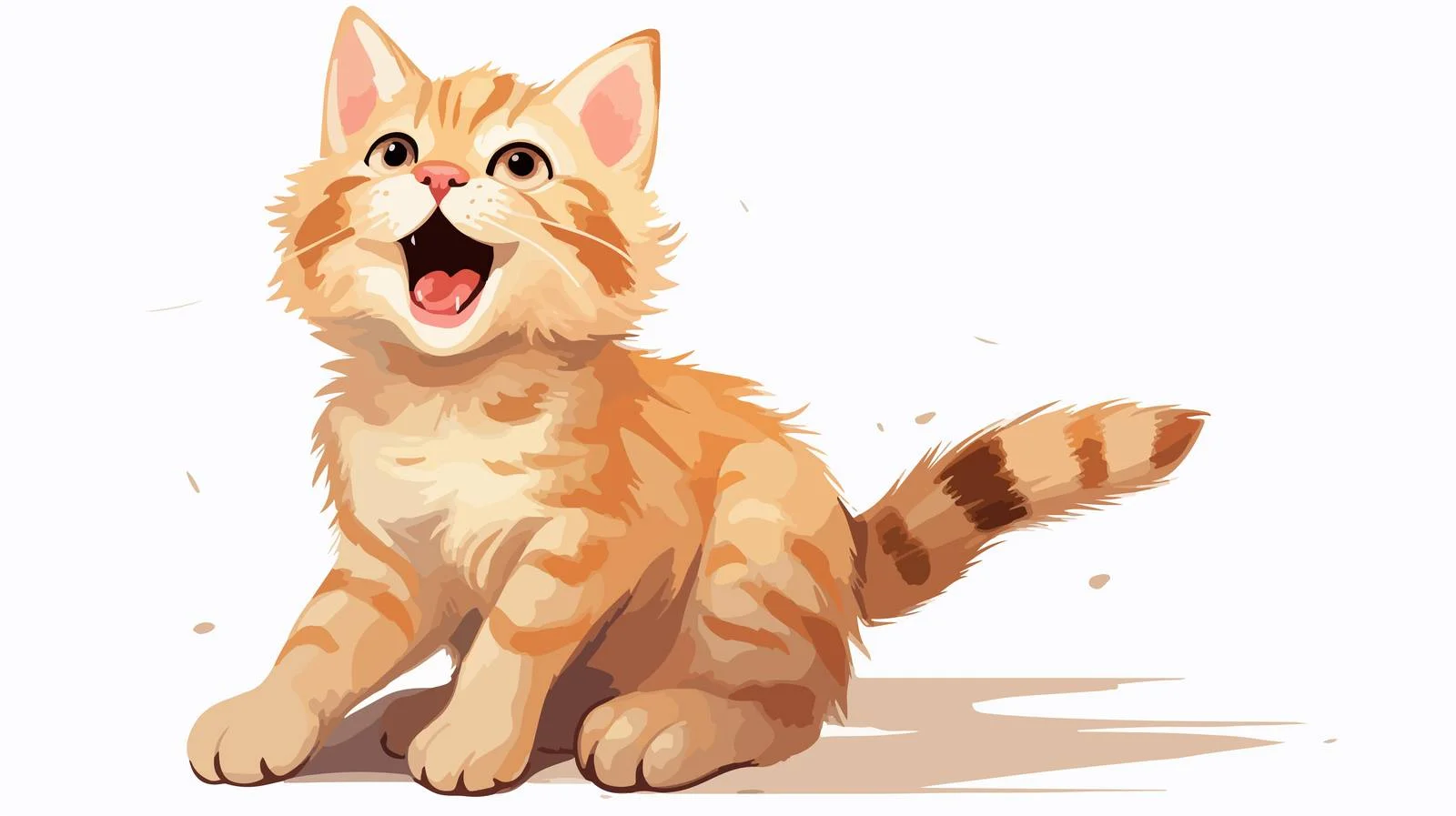Playful Cat Cartoon Vector Illustration — free download from Dotvec