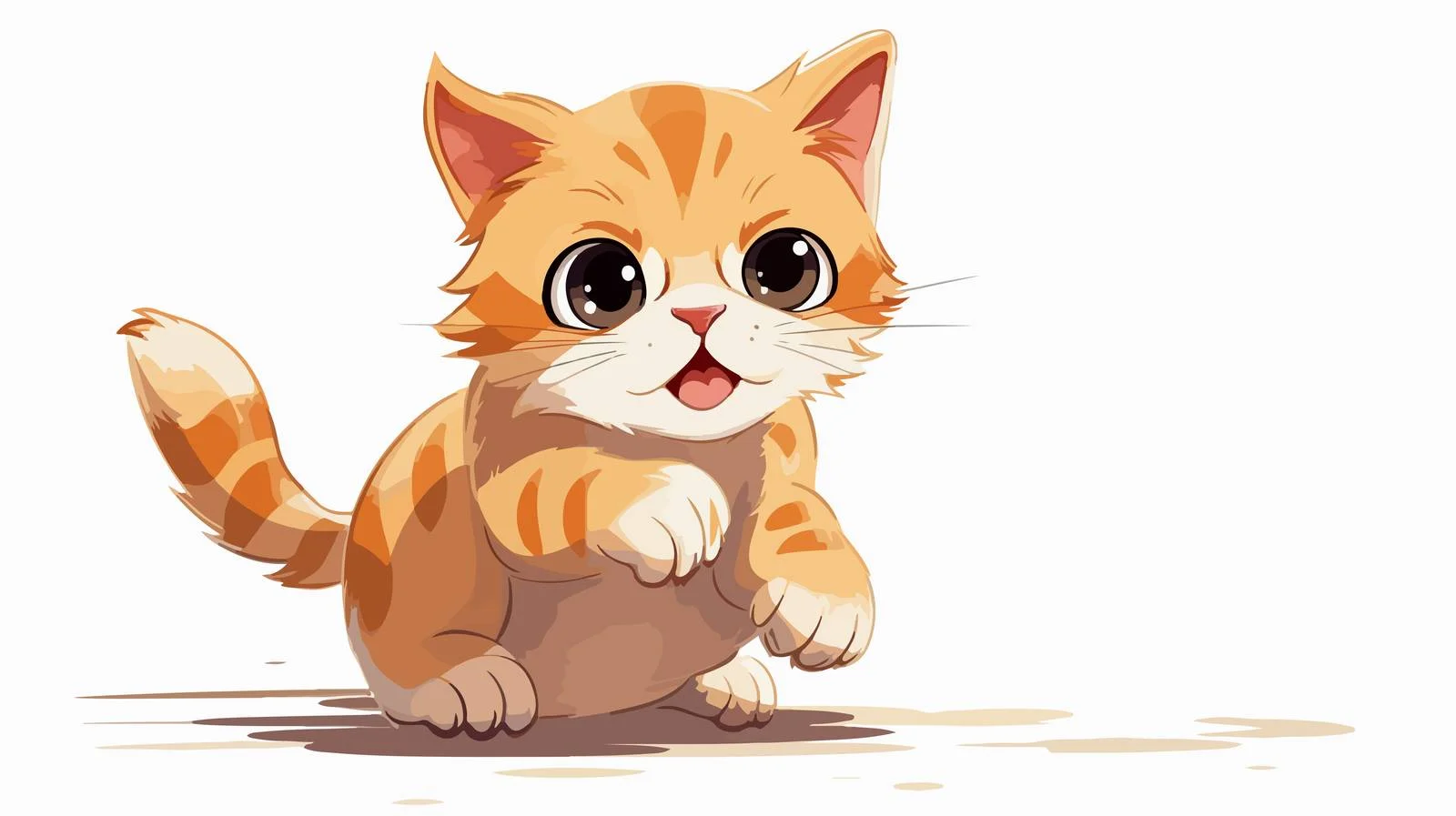 Playful Cat Cartoon Vector Illustration — free download from Dotvec