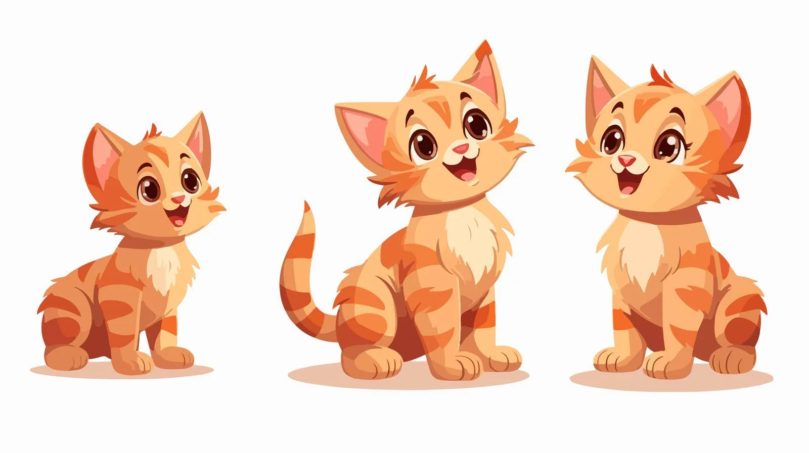 Playful Cat Cartoon Vector Illustration — free download from Dotvec