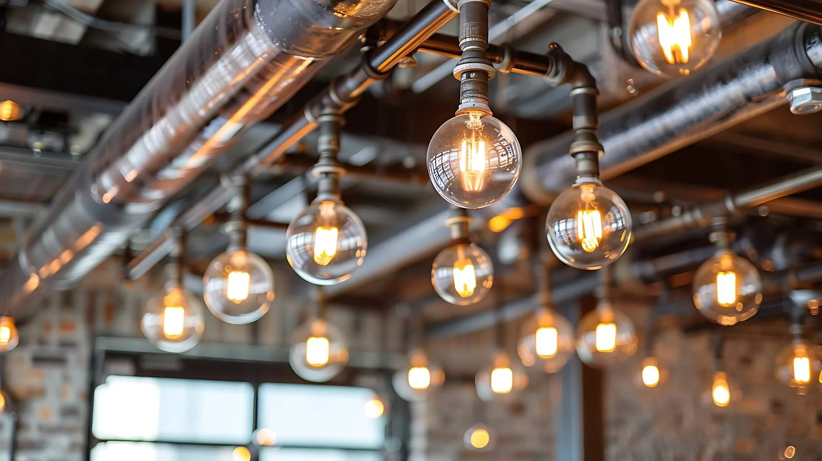 Industrial Ceiling Decor with Man — free download from Dotvec