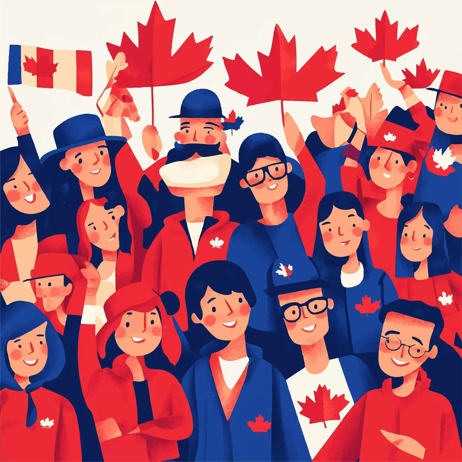 Canada Day Celebration Vector Illustration — free download from Dotvec