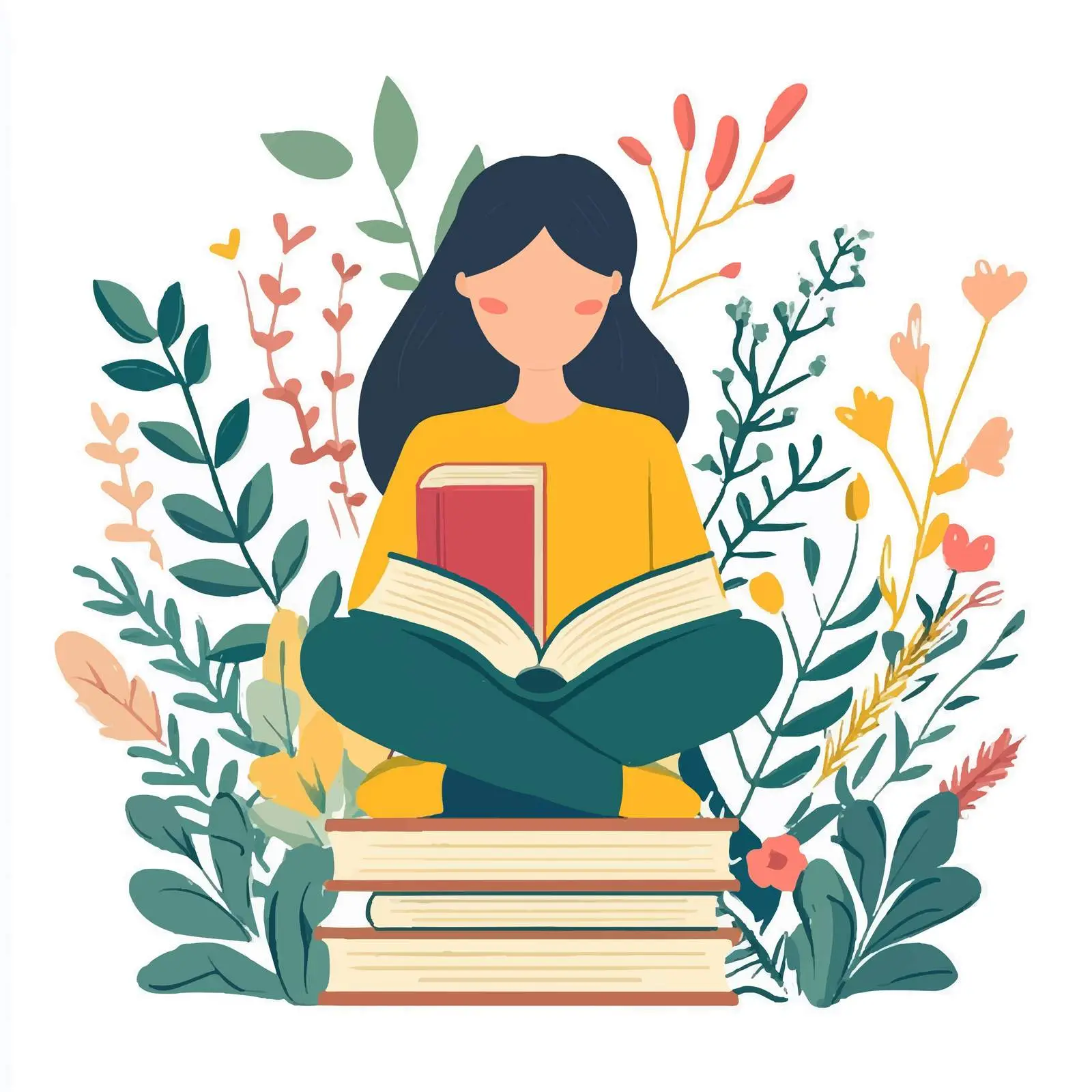 Teachers Day Celebration with Books Illustration — free download from Dotvec