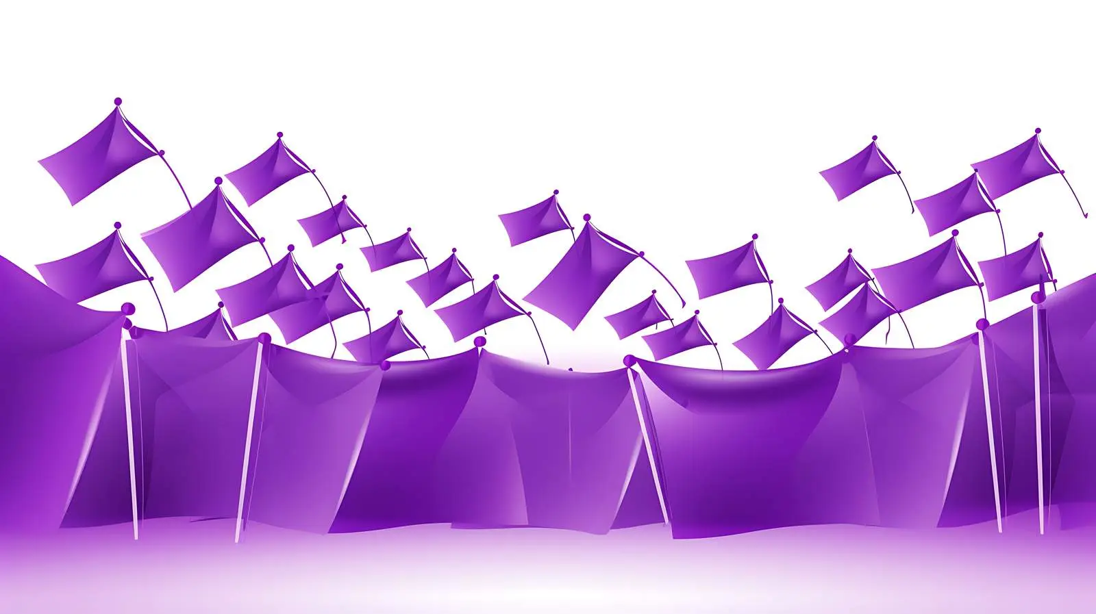 Purple Celebration Background with Bunting Flags — free download from Dotvec