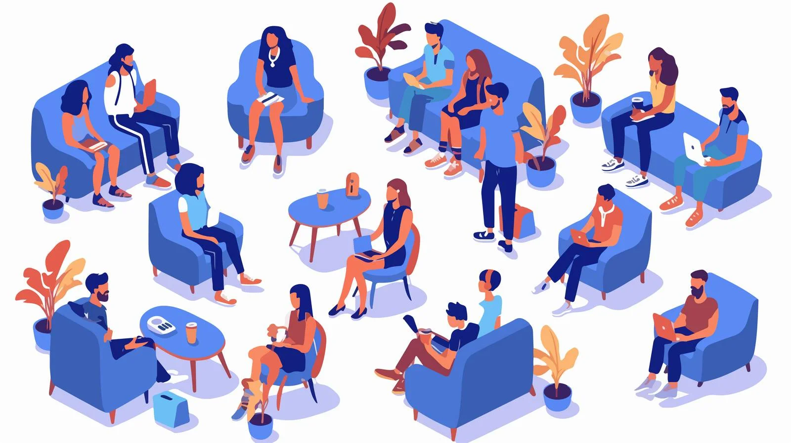 Famous Stars at Late Night Talk Show — free download from Dotvec