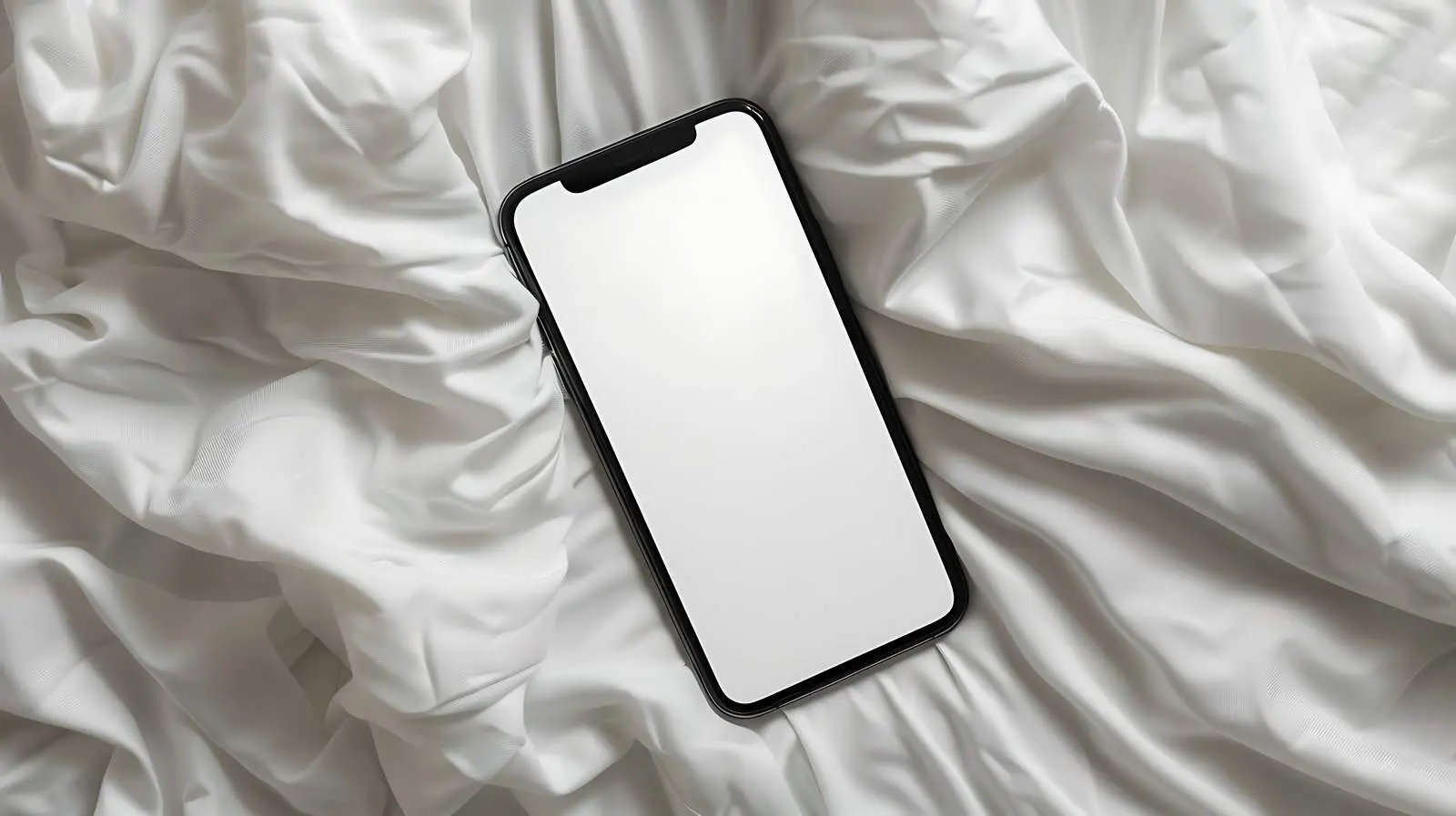 Blank Screen Cell Phone Mock-Up on White Background – free user image from Dotvec