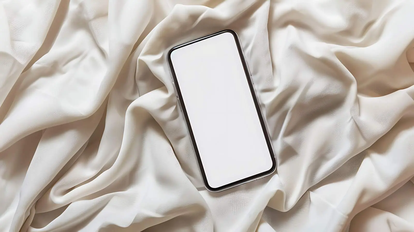 Blank Screen Cell Phone Mockup on White Background – free user image from Dotvec