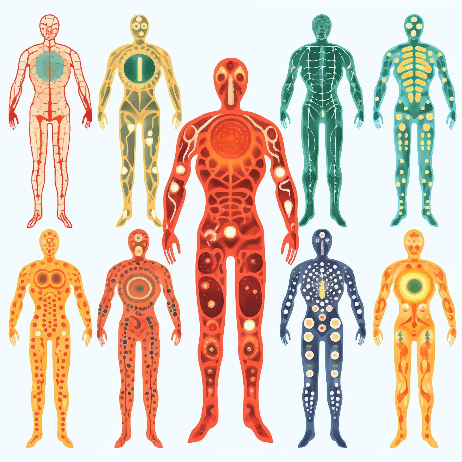 Human Body Cells Illustration Vector Art — free download from Dotvec