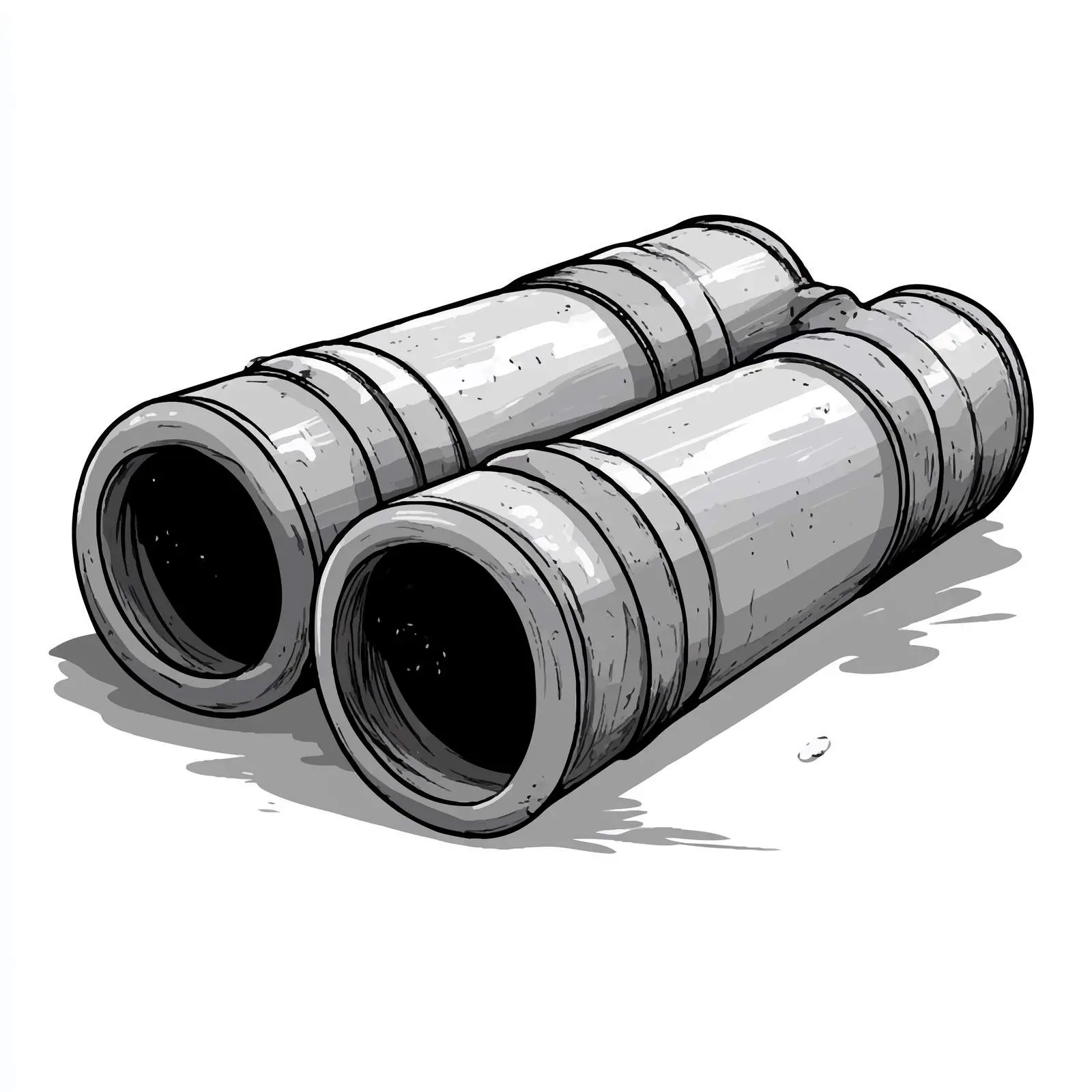 Cartoon Cement Pipe Vector Illustration — free download from Dotvec