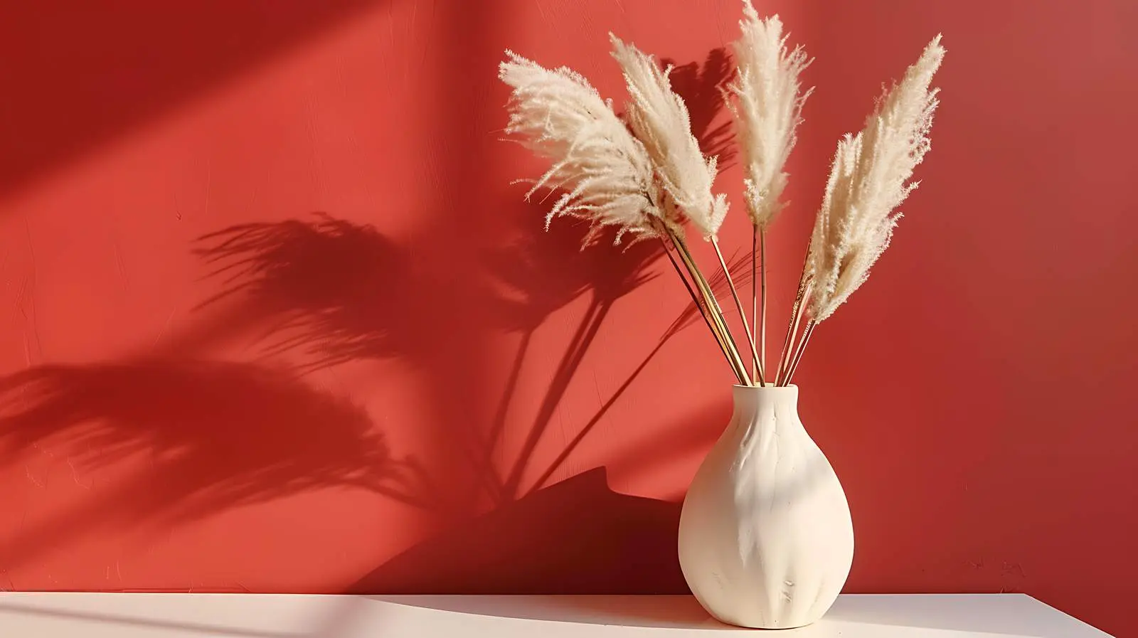 Ceramic Vases with Dried Pampas Grass – free ceramic vases image from Dotvec