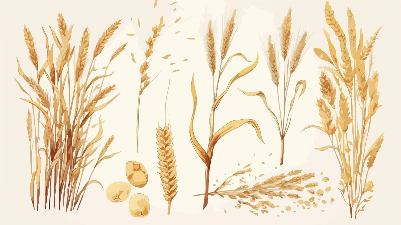 Diverse Crops of Barley, Rye, and Corn — free download from Dotvec