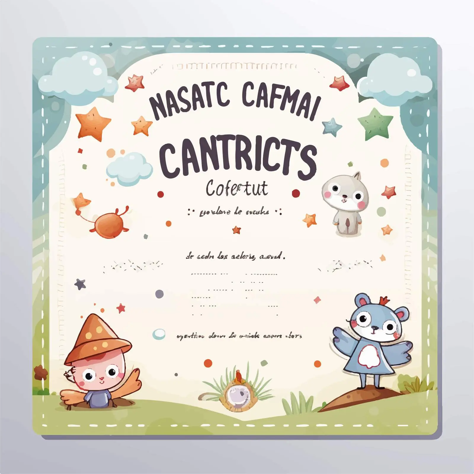 Customizable Certificate Template for Kids — free download from Dotvec