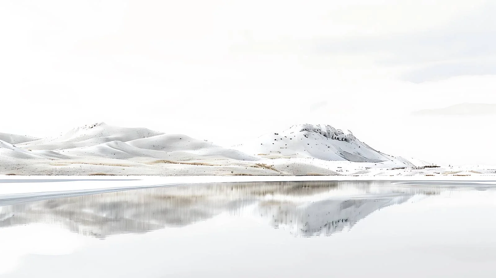 Chaerhan Salt Lake on White Background — free download from Dotvec