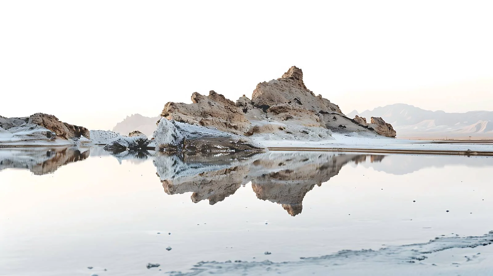 Chaerhan Salt Lake Isolated White Background — free download from Dotvec