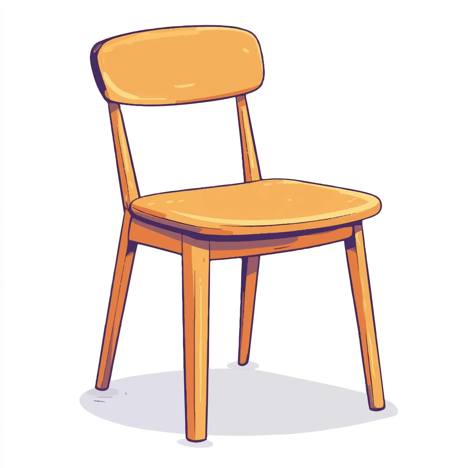 Hand Drawn Cartoon Chair Illustration — free download from Dotvec