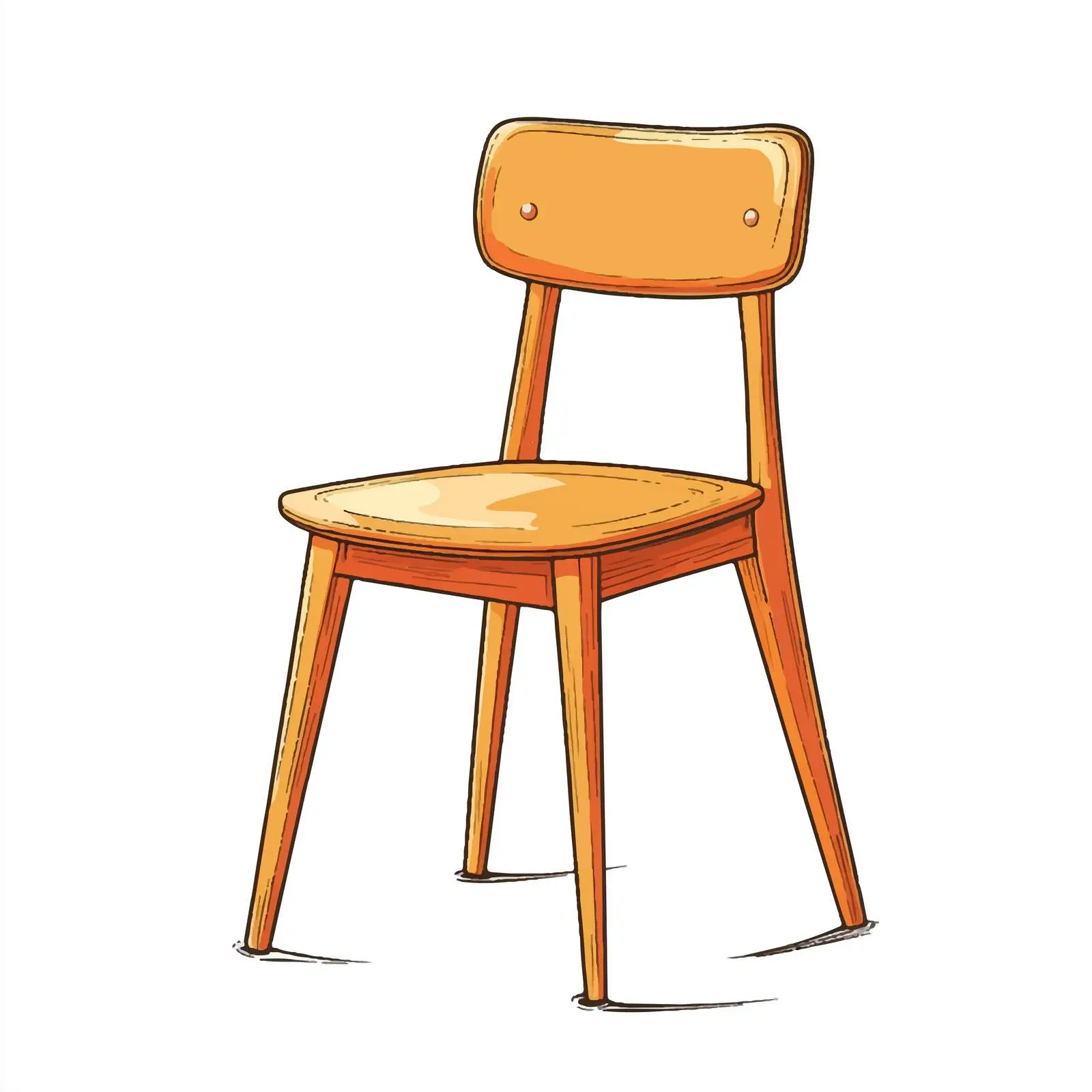 Hand-Drawn Cartoon Chair Vector Design — free download from Dotvec