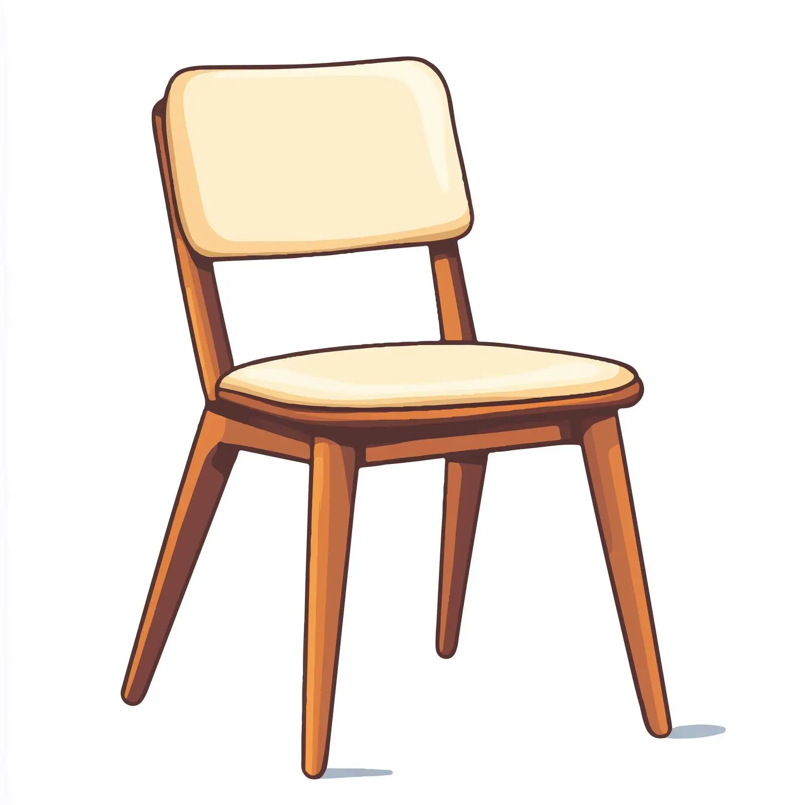 Hand-Drawn Cartoon Chair Illustration — free download from Dotvec