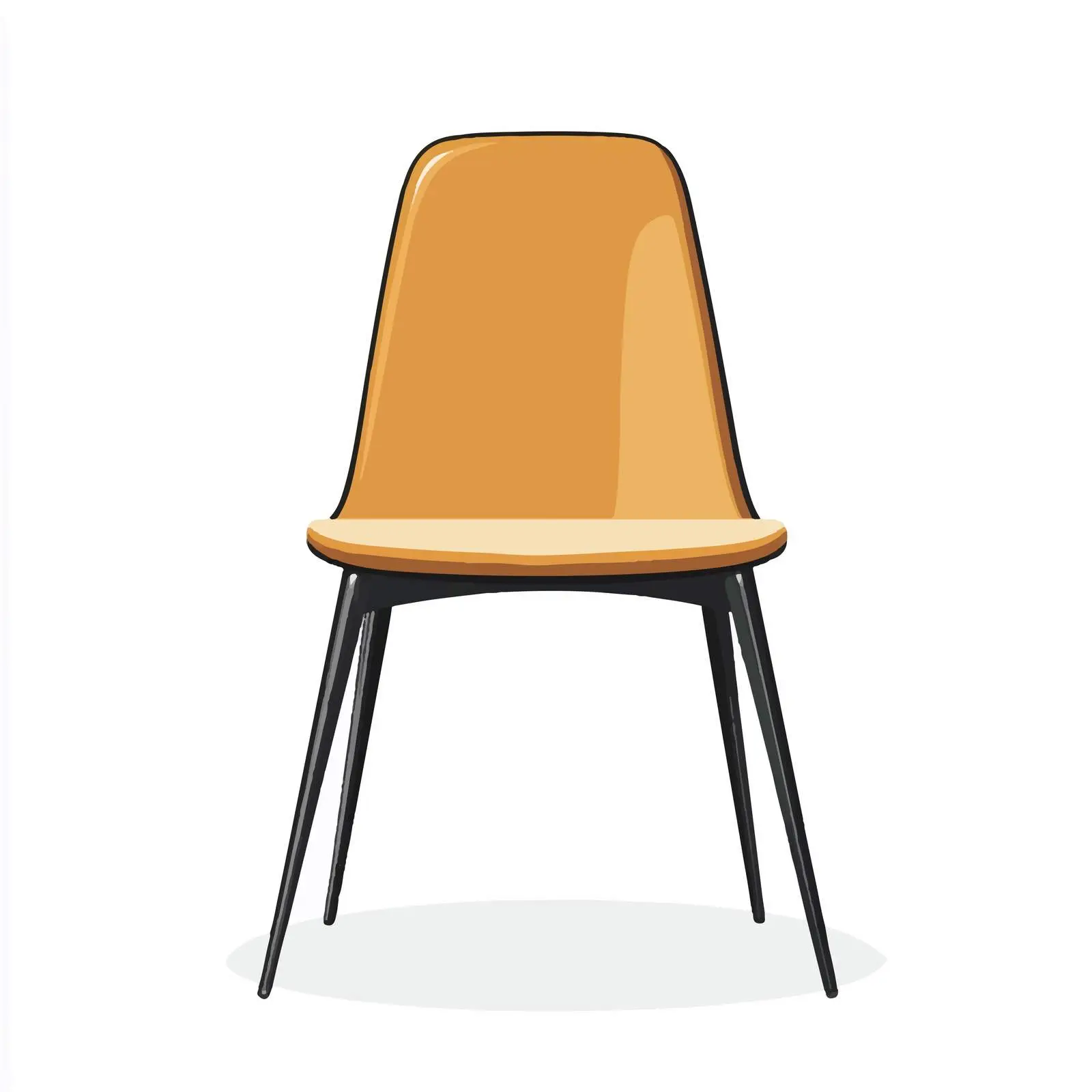 Flat Vector Illustration of Chair — free download from Dotvec