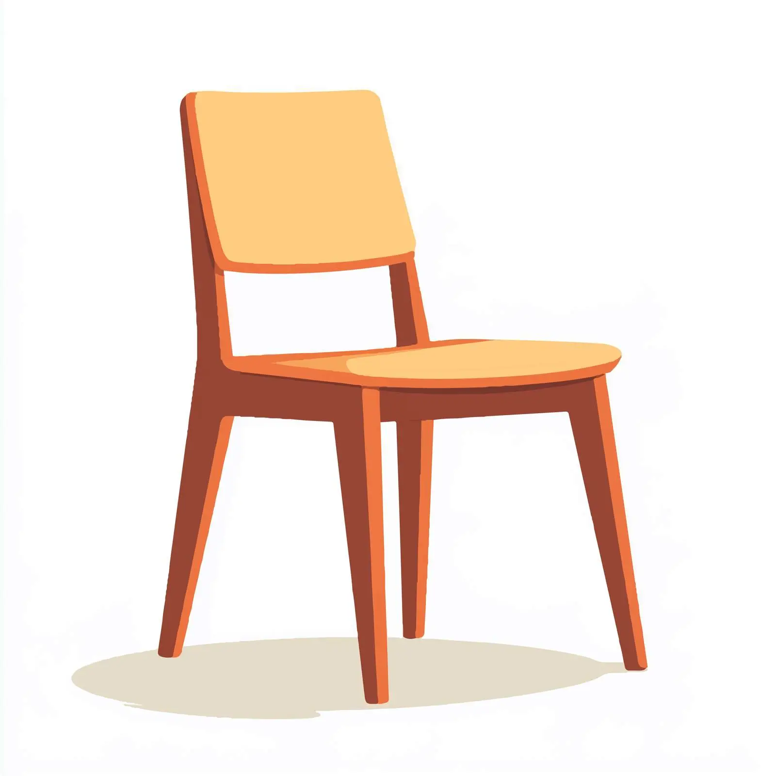 Flat Vector Chair on White Background — free download from Dotvec